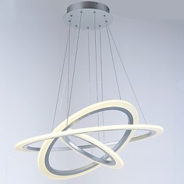 Acrylic Pendant Light Lamps Chandelier Ceiling Lighting with DIY 3 Rings