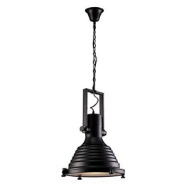Black Retro Iron Pendant Lamp and Glass Shade Shop