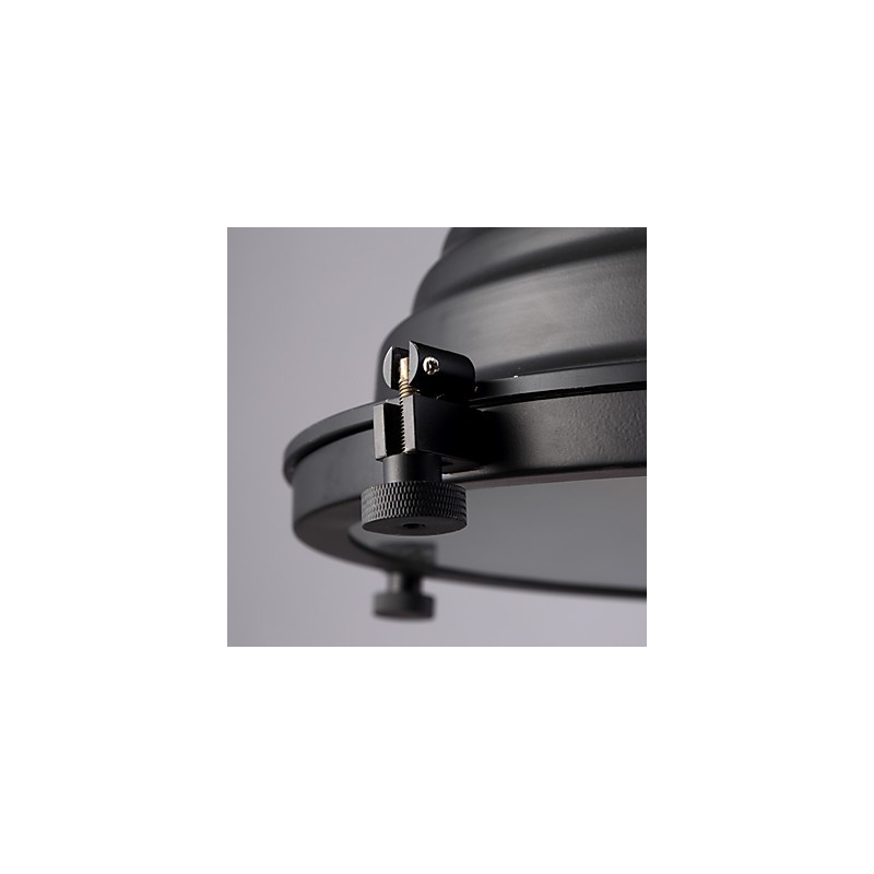 Black Retro Iron Pendant Lamp and Glass Shade Shop