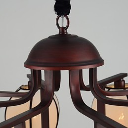 Rustic Lodge Vintage Mini Style Electroplated Metal Chandelier