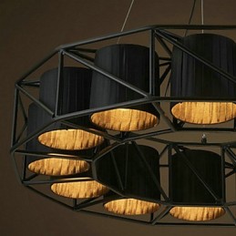 Vintage Country Painting Metal Pendant Light Garage