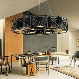 Vintage Country Painting Metal Pendant Light Garage