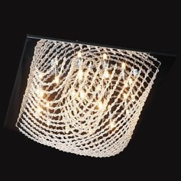 Traditional Classic Crystal Chrome Metal Chandelier