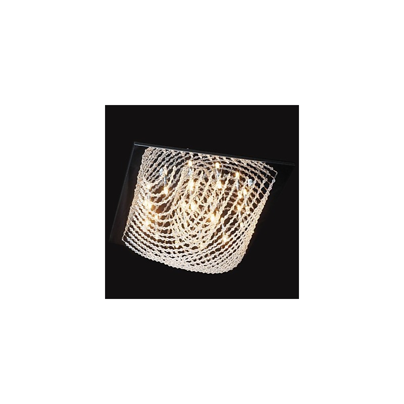 Traditional Classic Crystal Chrome Metal Chandelier