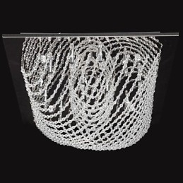 Traditional Classic Crystal Chrome Metal Chandelier