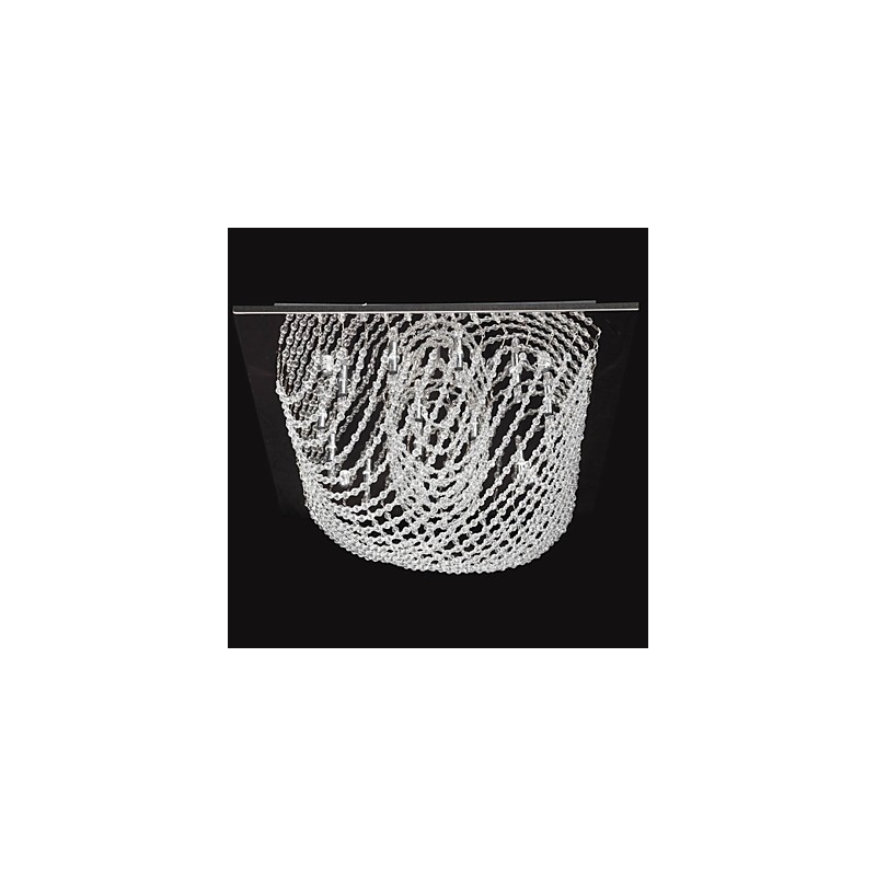 Traditional Classic Crystal Chrome Metal Chandelier