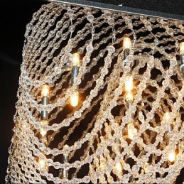 Traditional Classic Crystal Chrome Metal Chandelier