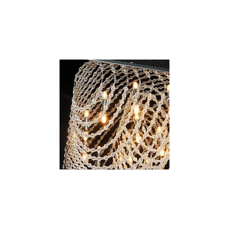 Traditional Classic Crystal Chrome Metal Chandelier