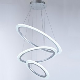3 Ring DIY Shape Acrylic Pendant Light Ceiling Lamps Chandelier Lighting