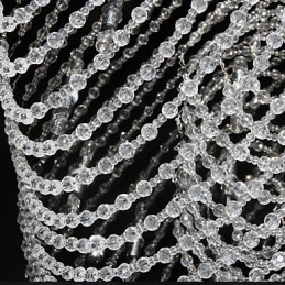 Traditional Classic Crystal Chrome Metal Chandelier