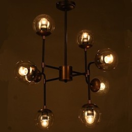 Art glass Ball Round Beanstalk Chandelier