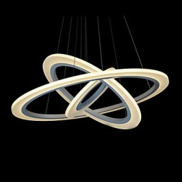 75 Watt Modern Contemporary Painting Acrylic Pendant Light