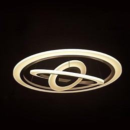 75 Watt Modern Contemporary Painting Acrylic Pendant Light