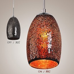 Traditional Classic Vintage Painting Metal Pendant Light