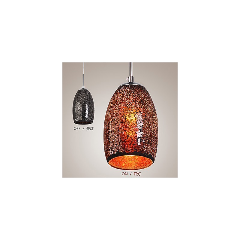 Traditional Classic Vintage Painting Metal Pendant Light