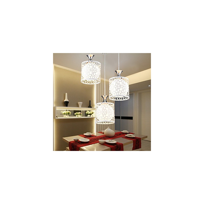 Contemporary And Contracted Three Creative Crystal Droplight Wrought Iron Lamp