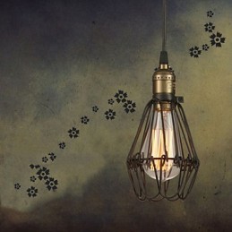 Pendant Lights Vintage American country style restoring ancient ways wrought iron small cage droplight