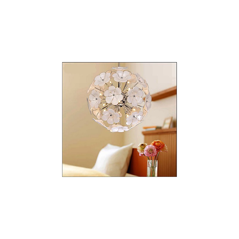 The Glass Ball Flower Garden Shops Warm Chandelier