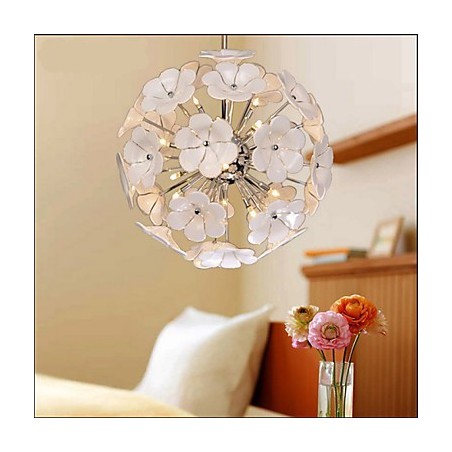The Glass Ball Flower Garden Shops Warm Chandelier