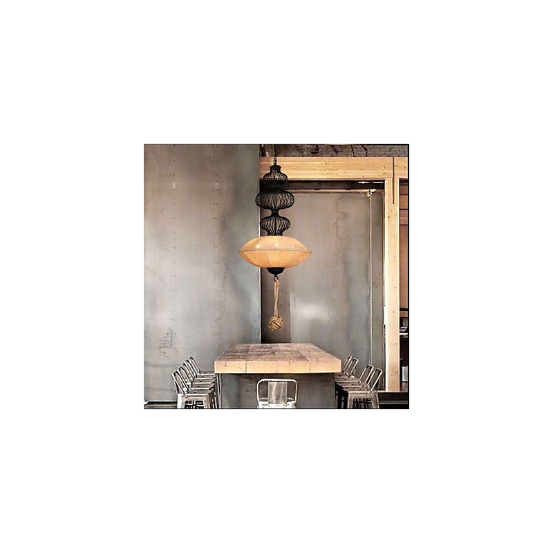 Nordic Retro Industrial Hemp Creative Birdcage Lamps