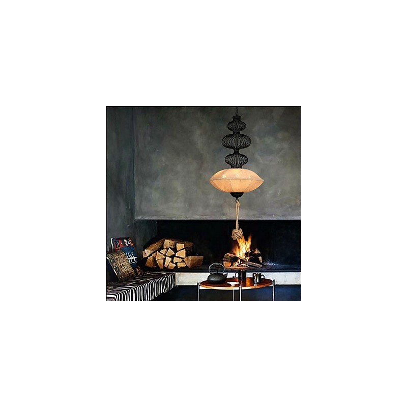 Nordic Retro Industrial Hemp Creative Birdcage Lamps