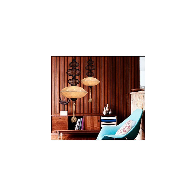 Nordic Retro Industrial Hemp Creative Birdcage Lamps