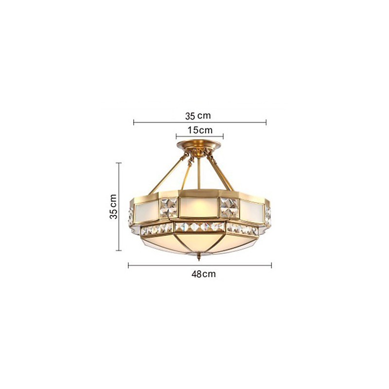 Traditional Classic Rustic Lodge Brass Metal Pendant Light