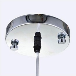 Modern Contemporary Crystal Chrome Metal Pendant Light
