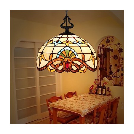 10 15㎡Chain Hoist 1 Meter European Pastoral Lamp Creative Art Glass Small Droplight