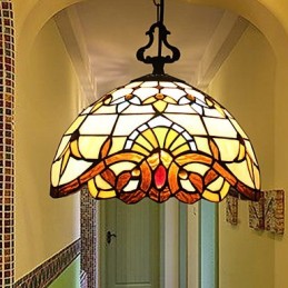 10 15㎡Chain Hoist 1 Meter European Pastoral Lamp Creative Art Glass Small Droplight