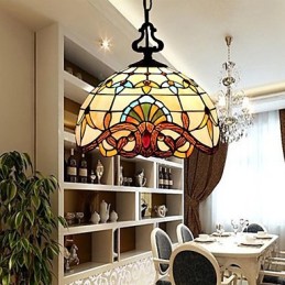 10 15㎡Chain Hoist 1 Meter European Pastoral Lamp Creative Art Glass Small Droplight