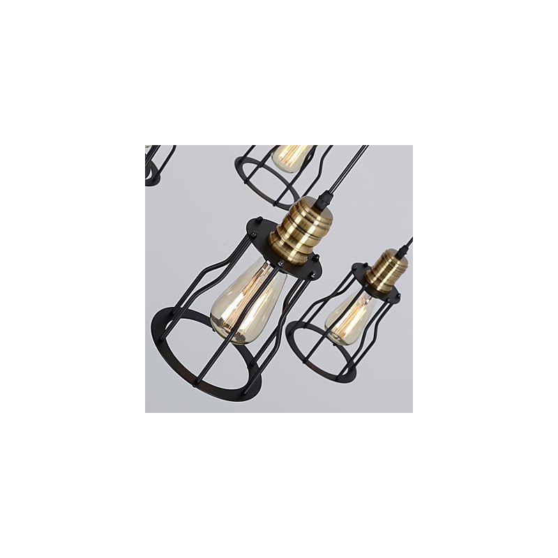 Vintage Edison Multiple Ajustable DIY Ceiling Lamp Light Pendant Lighting Chandelier Modern Chic Industrial Dining