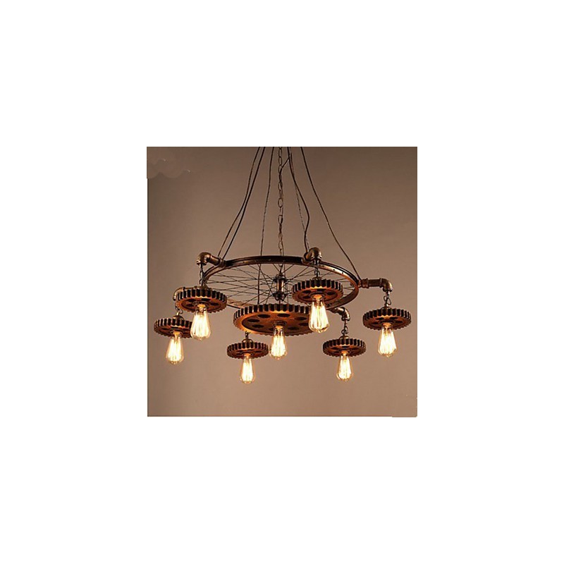 Creative Gear Of Retro Home Furnishing Iron Chandelier