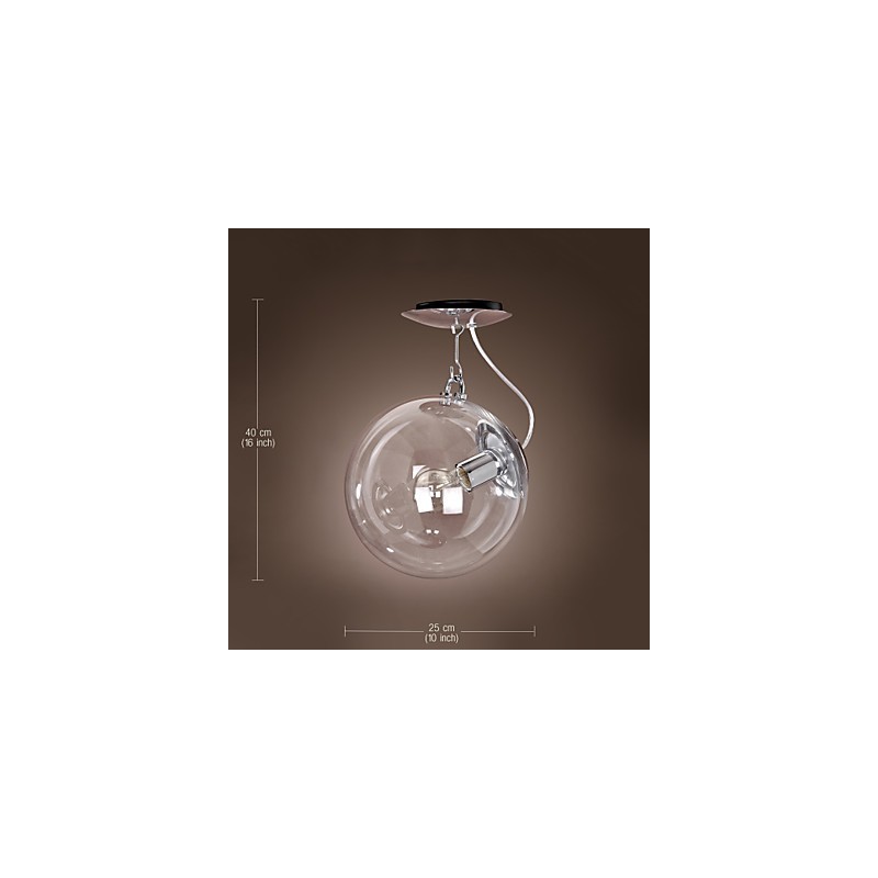 Modern Contemporary Globe Mini Style Anodized Pendant Light