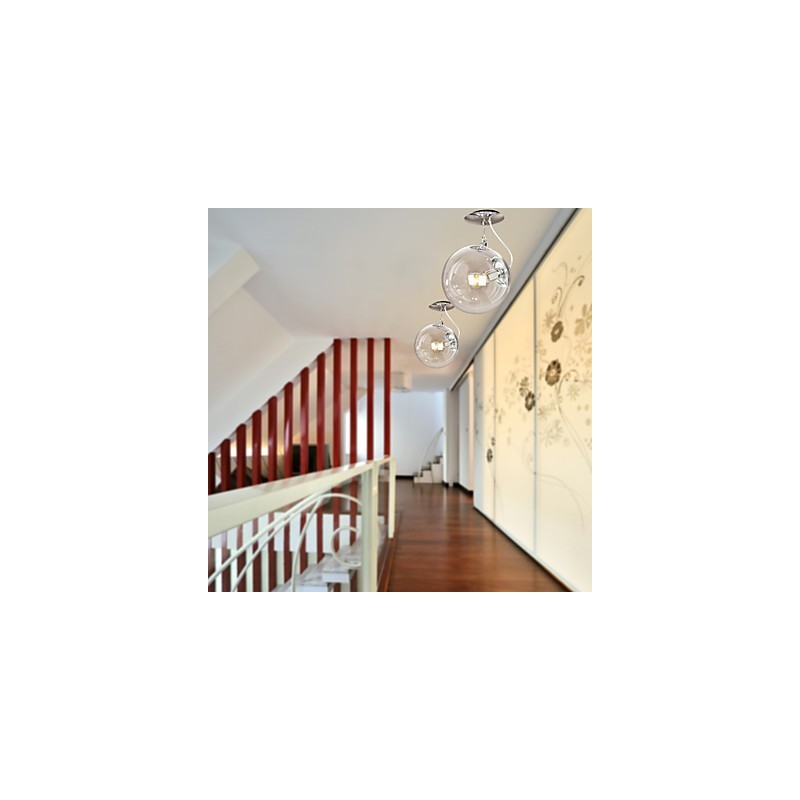 Modern Contemporary Globe Mini Style Anodized Pendant Light