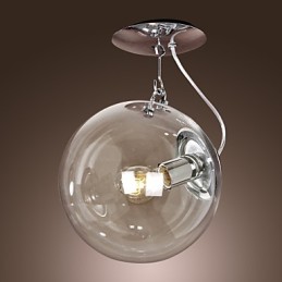 Modern Contemporary Globe Mini Style Anodized Pendant Light