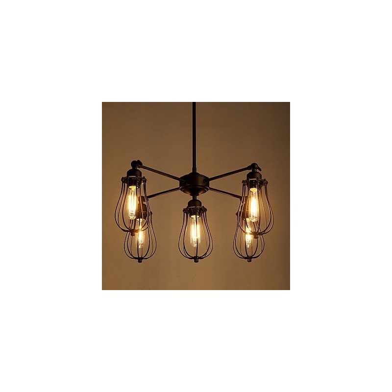Pendant Lights Traditional Classic Rustic Lodge Retro Metal 5 Lights