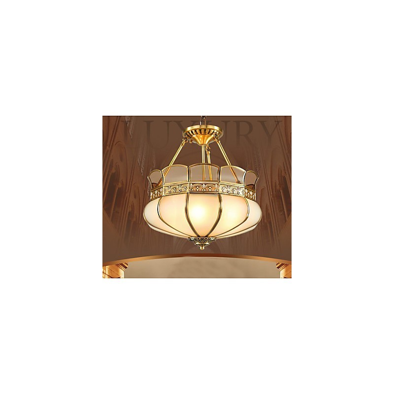 The Classical Copper Semi Ceiling lamp Copper Porch