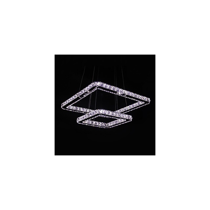 Modern Contemporary Crystal Metal Pendant Light