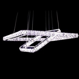 Modern Contemporary Crystal Metal Pendant Light