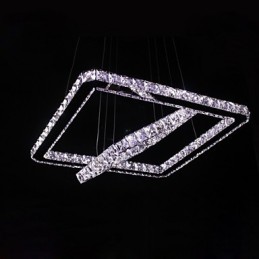 Modern Contemporary Crystal Metal Pendant Light