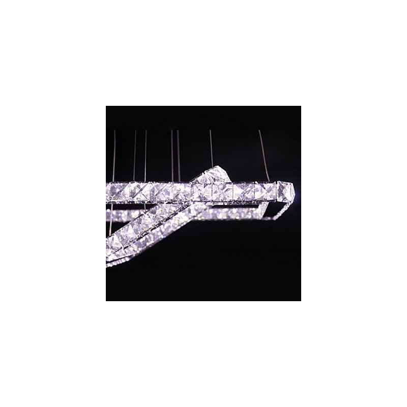 Modern Contemporary Crystal Metal Pendant Light