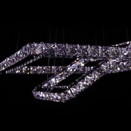 Modern Contemporary Crystal Metal Pendant Light