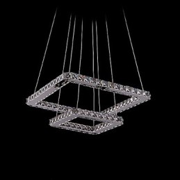 Modern Contemporary Crystal Metal Pendant Light