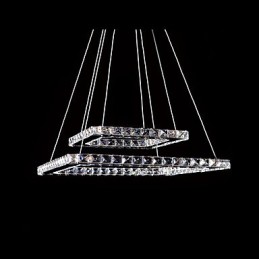 Modern Contemporary Crystal Metal Pendant Light