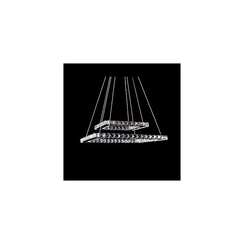 Modern Contemporary Crystal Metal Pendant Light
