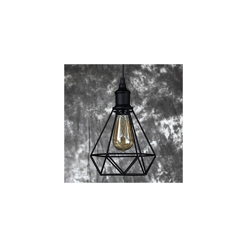 Amercian Small Steel Birdcage Pendant Vintage Retro DIY Drop Light Industrial Lighting Fixture for Home Decorate