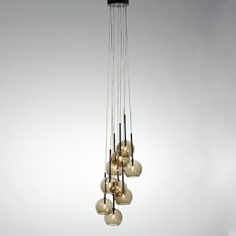 Country Mini Style Painting Metal Pendant Light