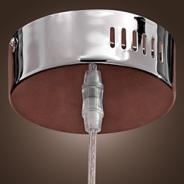 Modern Contemporary Globe Mini Style Chrome Metal Pendant Light