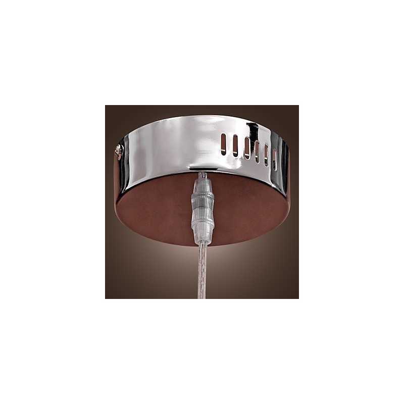 Modern Contemporary Globe Mini Style Chrome Metal Pendant Light